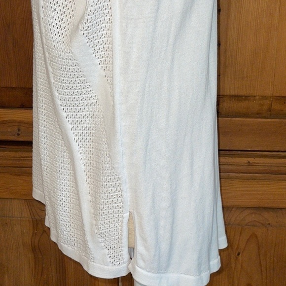 LOU & GREY White long Sleeve open knit 💯 Cotton Sweater Sz. MD - Picture 12 of 16